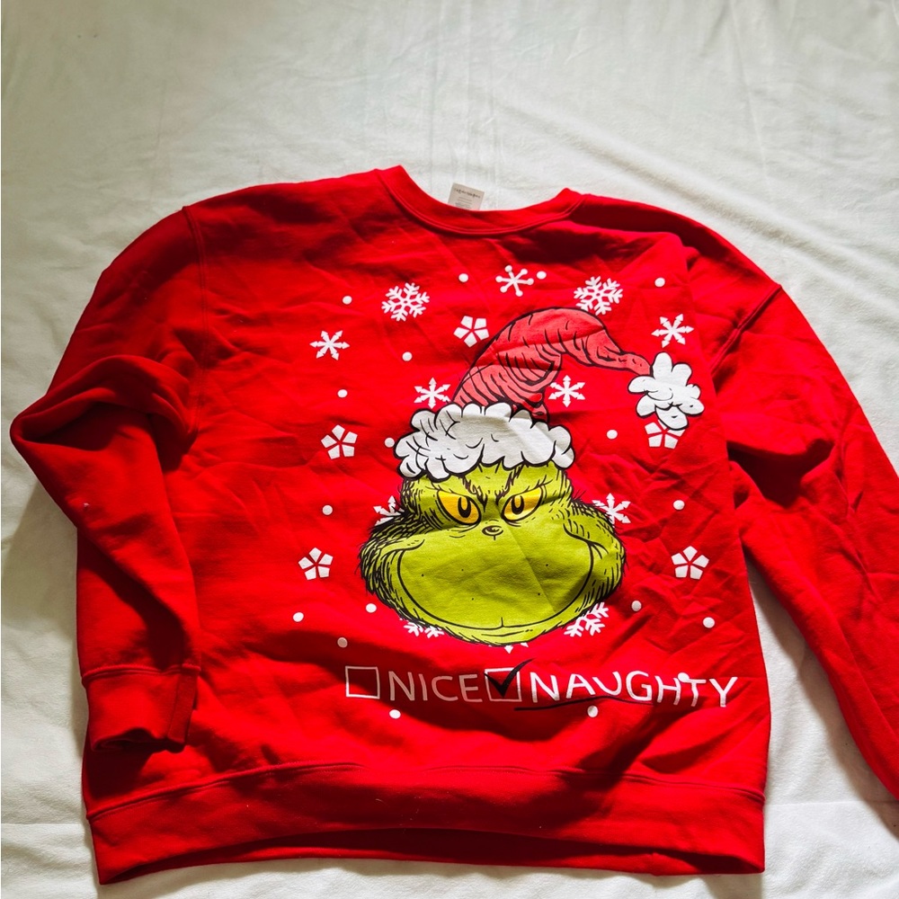 Red Grinch Christmas Sweater
